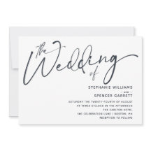 Einfache minimale moderne Skripteinladung