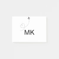 Einfache minimale Monogramm-Aufnahme für Textreise