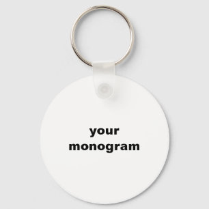 einfache minimale monogramm Kundenbezeichnung Schlüsselanhänger