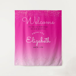 Einfache minimale Niedliche Girly Pink-Weißkalligr Wandteppich