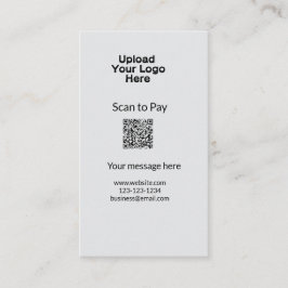 Einfache minimale Prüfung zum Bezahlen des Add QR  Visitenkarte