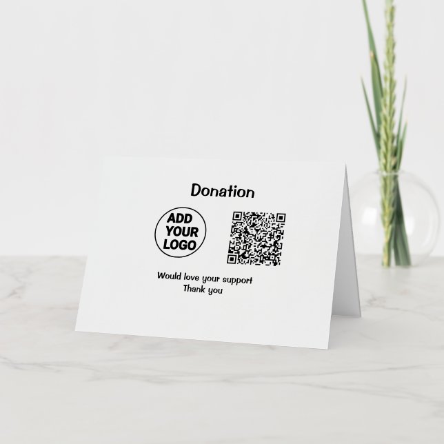 Einfache minimale q r Code hinzufügen Logo Social  (Vorderseite)