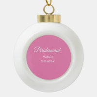 Einfache minimale rosa Bridesaid fügen den Text fü