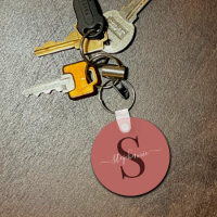 Einfache minimale Rote Monogramm Anfangsname