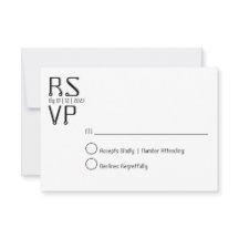 Einfache Minimale Rsvp-Karte