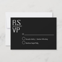 Einfache Minimale Rsvp-Karte Einladung