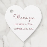 einfache minimale Text Rose Gold Hochzeit danke fa