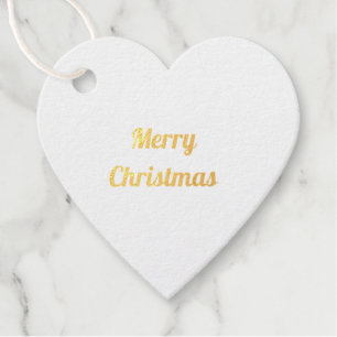 einfache minimale Text Weihnachtsgeschenkanhänger Geschenkanhänger