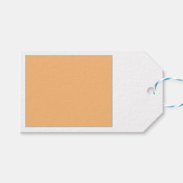 einfache minimale Vollfarbe Geschenkanhänger (Vorderseite (Horizontal))