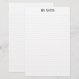 Einfache, Minimalistisch gepunktete Linien persona Briefpapier