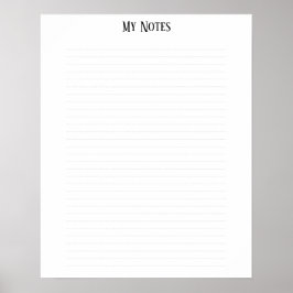 Einfache, Minimalistisch gepunktete Linien persona Poster