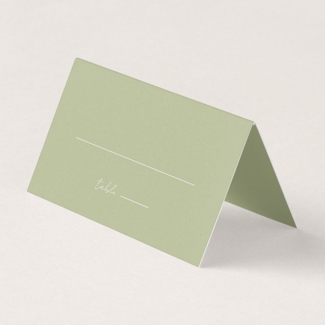 Einfache Minimalistisch-Mint-Grün-Hochzeitsstiftun (Vorderseite)