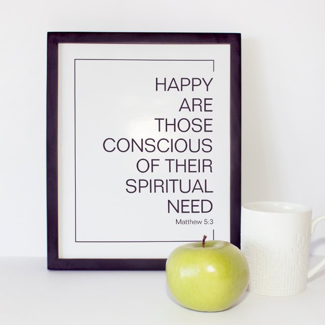 Einfache Minimalistische 2026 JW Jahr Text Matthew Poster (Von Creator hochgeladen)