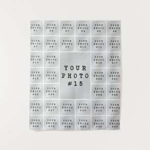 Einfache Minimalistische 37 Collage Hintergrund Wandteppich