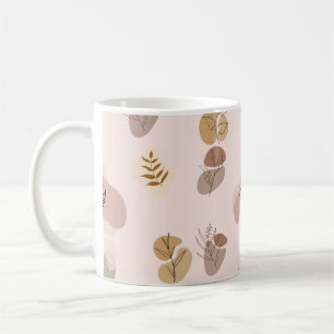 Einfache Minimalistische Abstrakte Kunst Gemustert Kaffeetasse