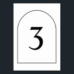 Einfache Minimalistische Arch Wedding-Tischnummer Tischnummer<br><div class="desc">© Gorjo Designs. Made for you via Zazzle Plattform. // Benötigen Sie Hilfe bei der Anpassung Ihres Designs? Andere Ideen got? Kontaktieren Sie mich (Zoe) direkt.</div>