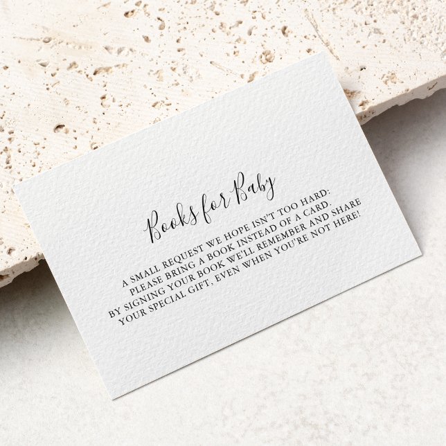 Einfache Minimalistische Babydusche Begleitkarte (Von Creator hochgeladen)