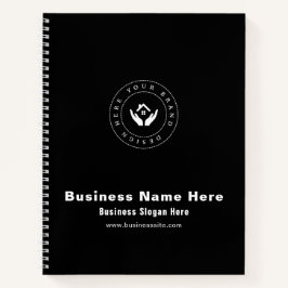 Einfache Minimalistische Bezeichnung | Benutzerdef Notizbuch