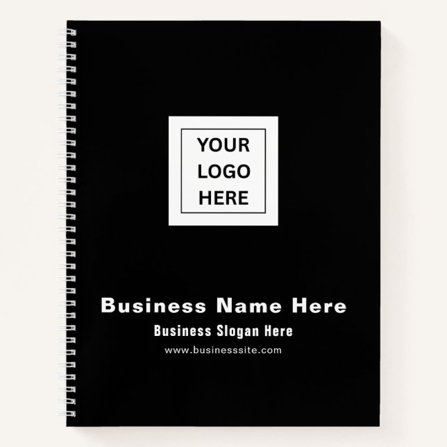 Einfache Minimalistische Bezeichnung | Benutzerdef Notizbuch (Vorderseite)