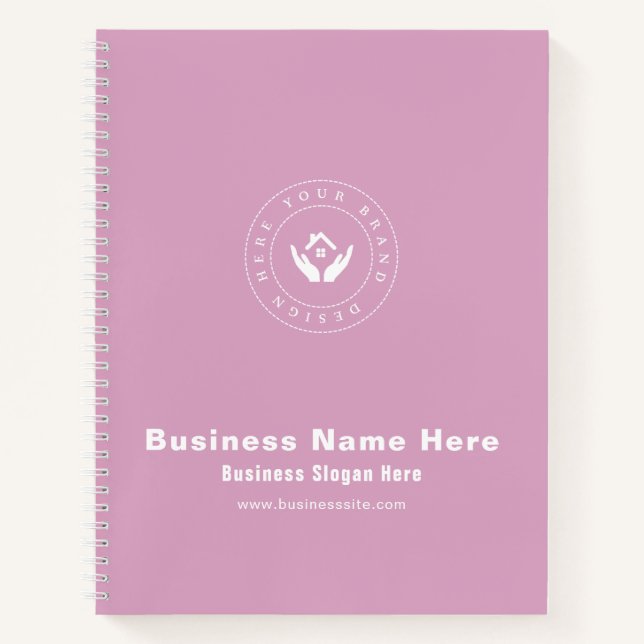 Einfache Minimalistische Bezeichnung | Benutzerdef Notizbuch (Vorderseite)