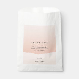 Einfache Minimalistische Blush farbenfrohe Hochzei Geschenktütchen