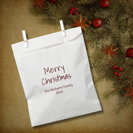 Einfache Minimalistische Boho Moderne Weihnachten Geschenktütchen