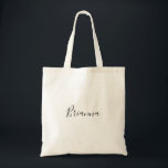 Einfache Minimalistische Bridesmaid Totasche Tragetasche<br><div class="desc">Diese minimalistische Bridmaid Tote Tasche ist das perfekte Hochzeitsgeschenk,  um Ihre Brautmädchen und Trauzeugin für eine moderne Hochzeit zu präsentieren. Das einfache und elegante Design zeichnet sich durch klassische und extravagante Schriftzeichen in Schwarz und Weiß aus.</div>
