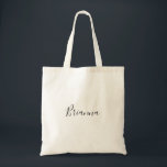 Einfache Minimalistische Bridesmaid Totasche Tragetasche<br><div class="desc">Diese minimalistische Bridmaid Tote Tasche ist das perfekte Hochzeitsgeschenk,  um Ihre Brautmädchen und Trauzeugin für eine moderne Hochzeit zu präsentieren. Das einfache und elegante Design zeichnet sich durch klassische und extravagante Schriftzeichen in Schwarz und Weiß aus.</div>