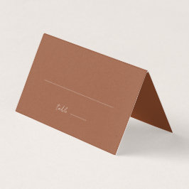 Einfache Minimalistische Burnt Orange Wedding Plat