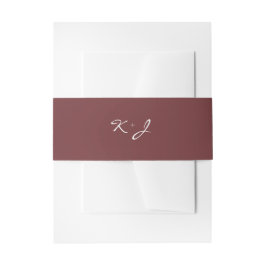 Einfache Minimalistische Cinnamon Rose Virtual Wed Einladungsbanderole