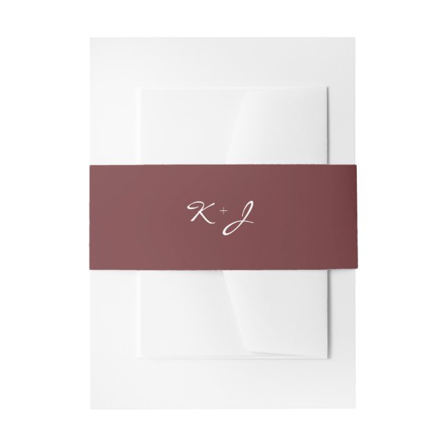 Einfache Minimalistische Cinnamon Rose Virtual Wed Einladungsbanderole (Vorderseite Beispiel)