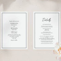 Einfache Minimalistische Details in einer Hochzeit