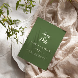 Einfache Minimalistische|dunkle Hochzeit speichern Save The Date