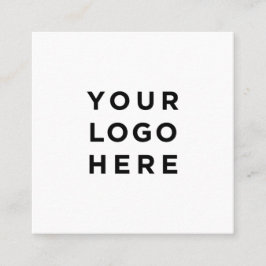 Einfache Minimalistische Editierbarkeit des Logos  Quadratische Visitenkarte