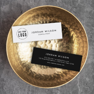 Einfache Minimalistische Editierfarbe hinzufügen Mini Visitenkarte