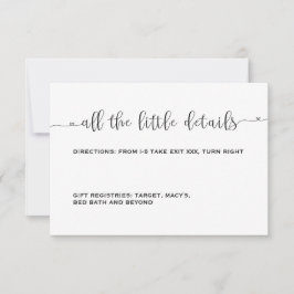 Einfache Minimalistische Einladung zur RSVP-Karte