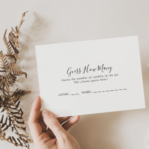 Einfache Minimalistische Einschätzung wie viele Ga Visitenkarte