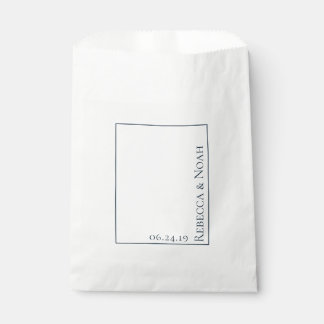 Einfache Minimalistische Elegant-Hochzeit Geschenktütchen