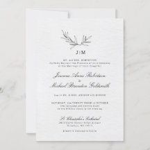 Einfache Minimalistische Eukalyptus-Hochzeit