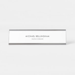 Einfache Minimalistische Form Schreibtischnamensplakette