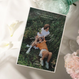 Einfache Minimalistische Foto Bridesmaid-Vorschlag Einladung