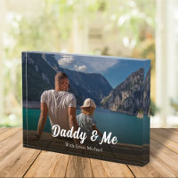 Einfache Minimalistische Foto-Kalligrafie Daddy an
