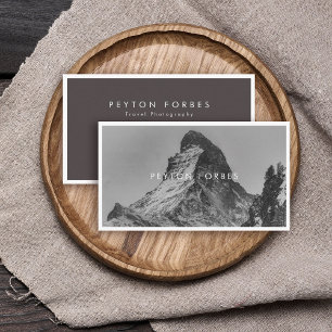 Einfache Minimalistische Fotografin Beruflich Visitenkarte