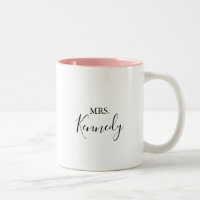 Einfache Minimalistische Frau Newlywed Bride