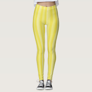 Einfache Minimalistische Gelbstreifen Leggings