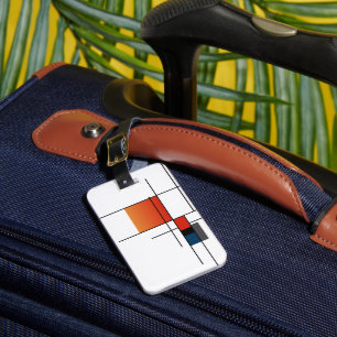 Einfache Minimalistische geometrische Fusion Gepäckanhänger