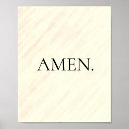 Einfache, Minimalistische Glaubensbekundung Poster