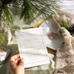 Einfache Minimalistische|goldene, traditionelle Ra Einladung<br><div class="desc">Diese einfache minimalistische|gold traditionelle Rahmen Hochzeitseinladung ist perfekt für eine elegante Hochzeit. Das klassische Design besticht durch einen einfachen goldenen Rahmen und eine klassische Gold- und Weißtypografie mit einem minimalistischen modernen Look. QSD117</div>