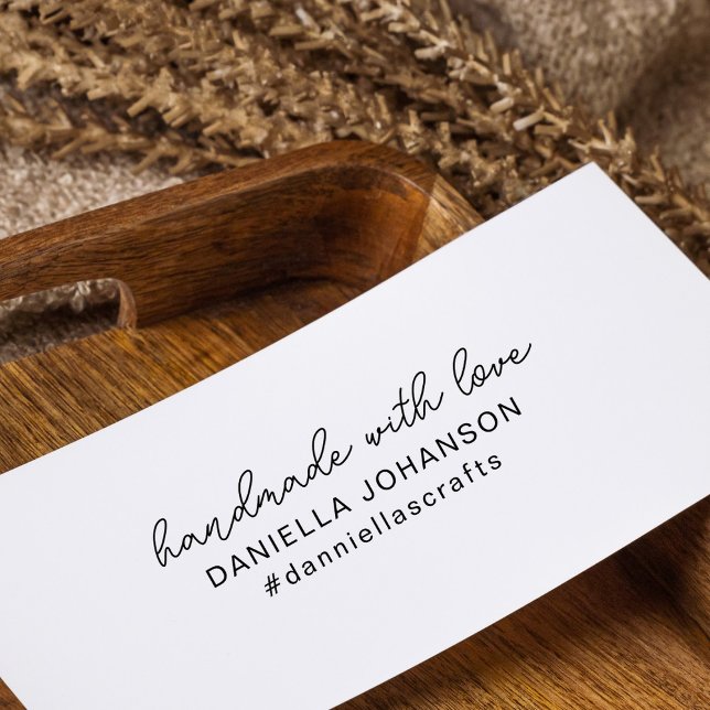 Einfache Minimalistische Handarbeit mit Liebe Gummistempel (Von Creator hochgeladen)