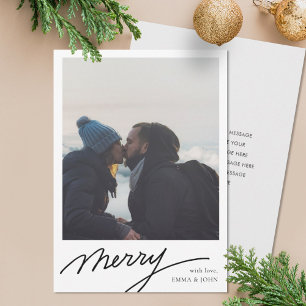 Einfache Minimalistische Handschrift - Gerne Urlau Feiertagskarte